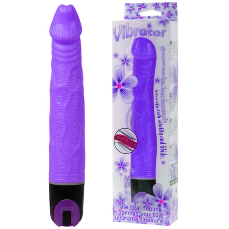 VIBRATORE REALISTICO MULTIVELOCITÀ 21,5 CM VIOLA