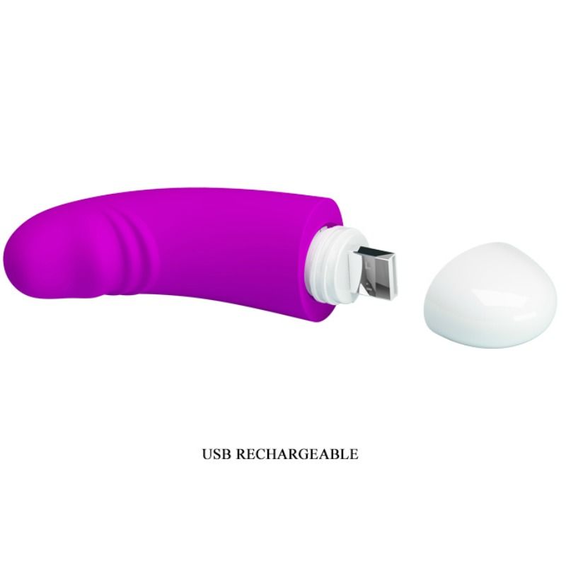 PRETTY LOVE - VIBRATORE MINI LUTHER 30 FUNZIONI IN SILICONE