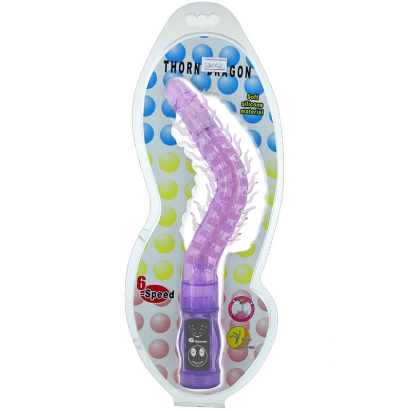 VIBRATORE FLESSIBILE CON STIMOLATORE CLITORIDEO, 6 VELOCITÀ REGOLABILI, MASSAGGIO INTENSO