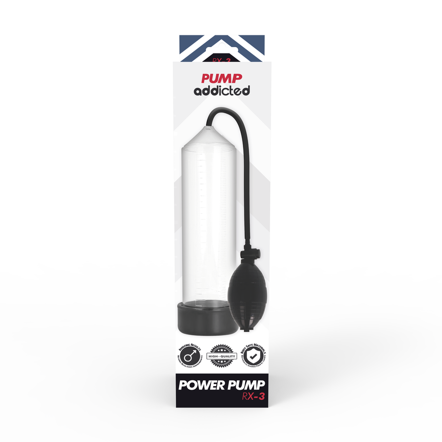 PUMP ADDICTED - RX3 POMPA POTENZIAMENTO PENE TRASPARENTE