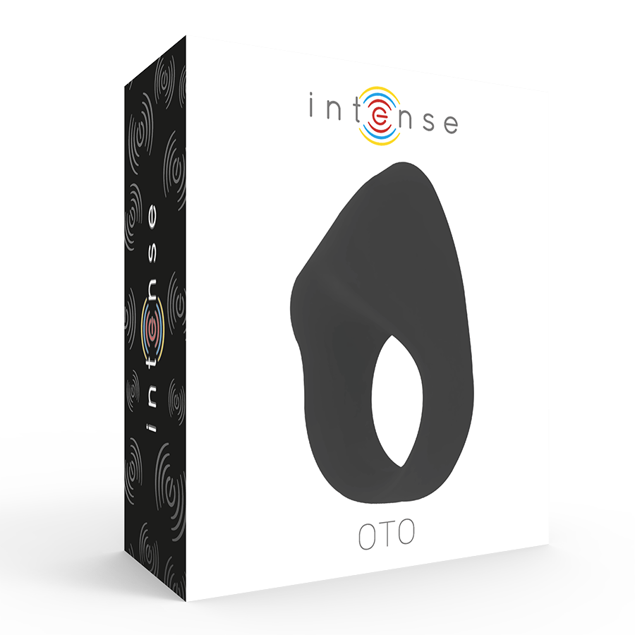 INTENSE - OTO  ANELLO VIBRANTE RICARICABILE NERO