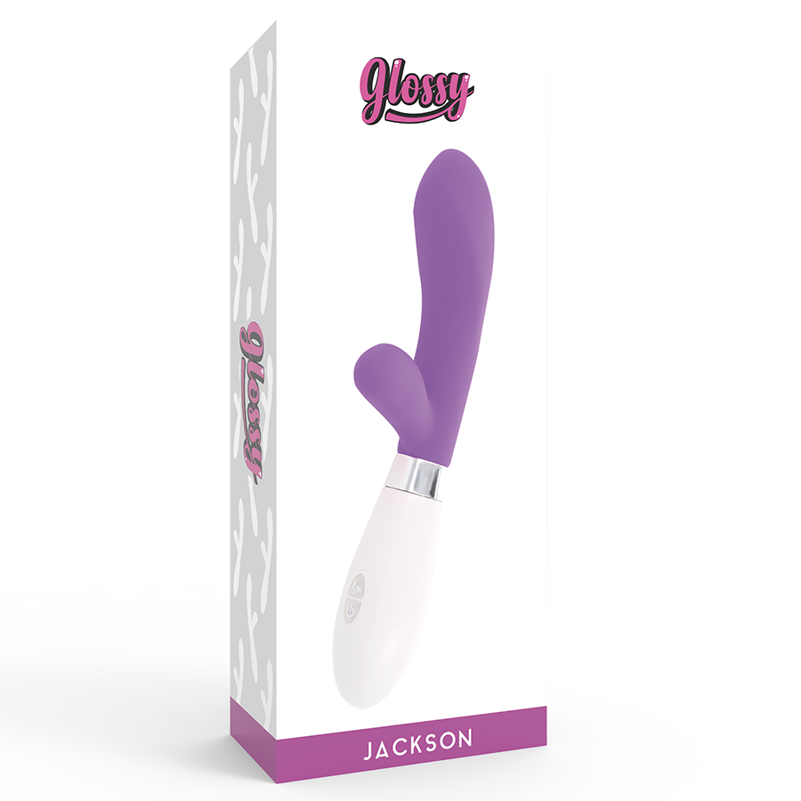 GLOSSY - JACKSON MASSAGGIATORE CON RABBIT VIOLA