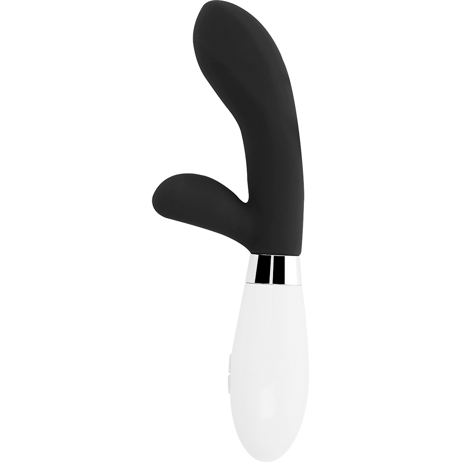 GLOSSY - JACKSON MASSAGGIATORE CON RABBIT NERO