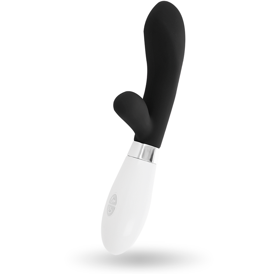 GLOSSY - JACKSON MASSAGGIATORE CON RABBIT NERO