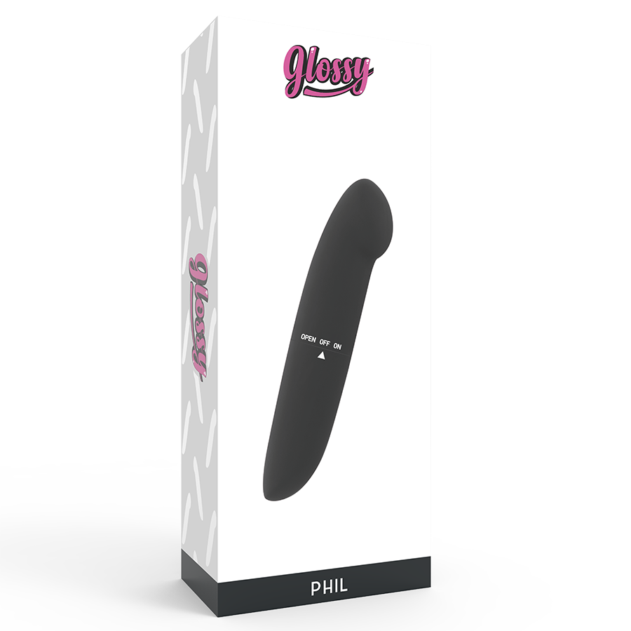 GLOSSY - PHIL VIBRATORE PUNTO G NERO