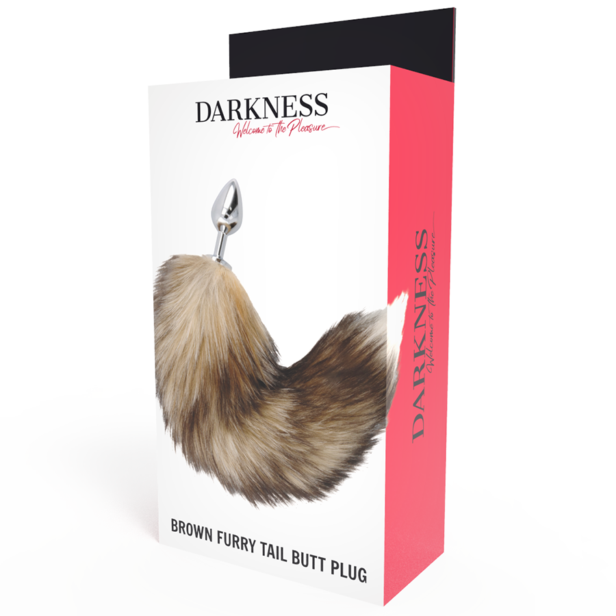 DARKNESS - PLUG ANALE  ARGENTO CON CODA