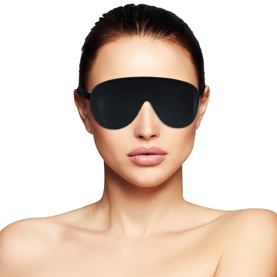 DARKNESS - MASCHERINA OCCHI NERA IN PVC