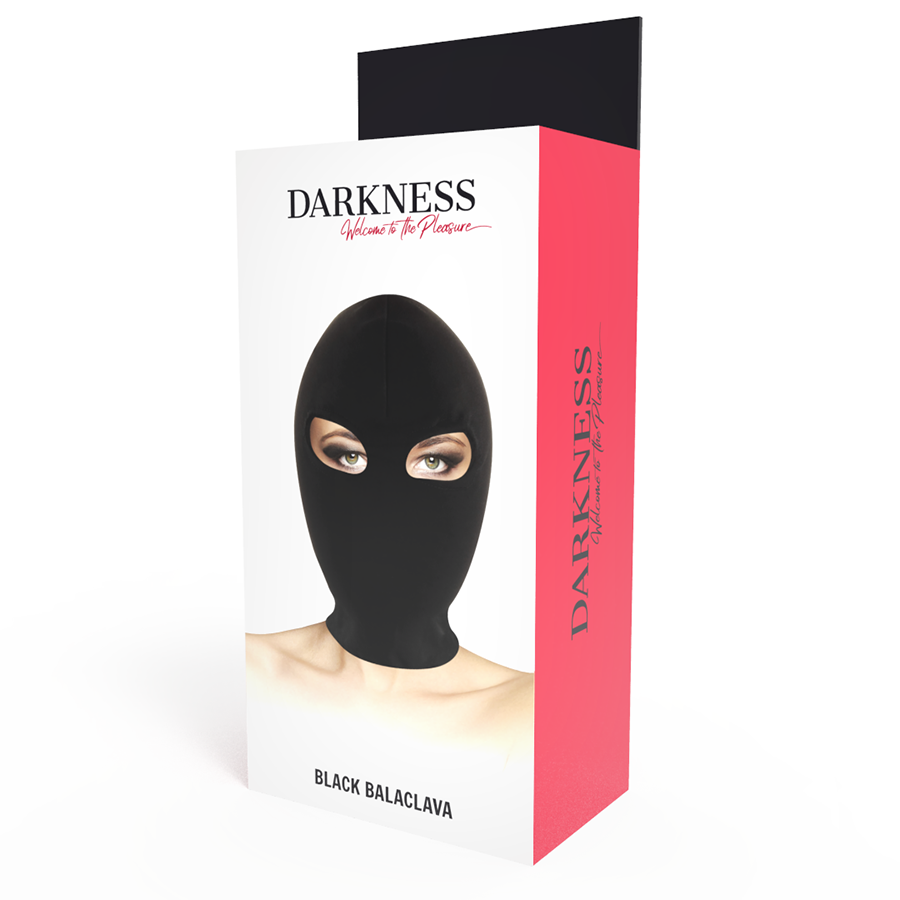 DARKNESS - MASCHERA DI SOTTOMISSIONE CON APERTURA OCCHI NERA