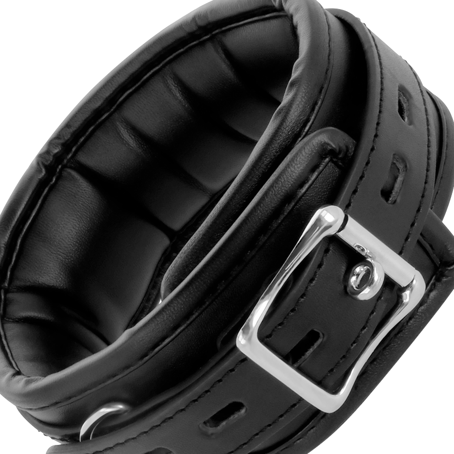 DARKNESS - COLLARE IN VERA PELLE CON GUINZAGLIO