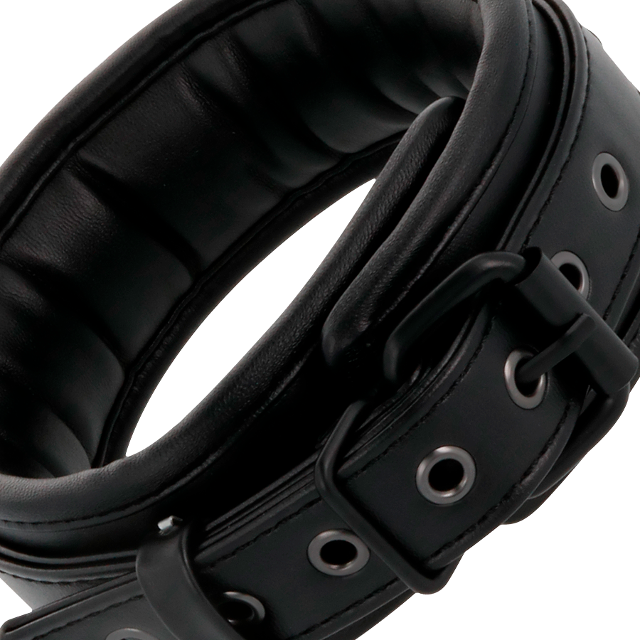 COLLARE NERO ROBUSTO CON CATENA, COMFORT REGOLABILE, CONTROLLO TOTALE