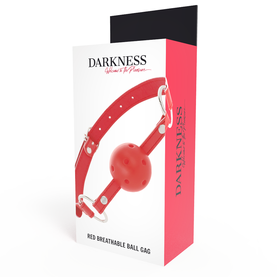 DARKNESS - BALL GAG FORATO ROSSO
