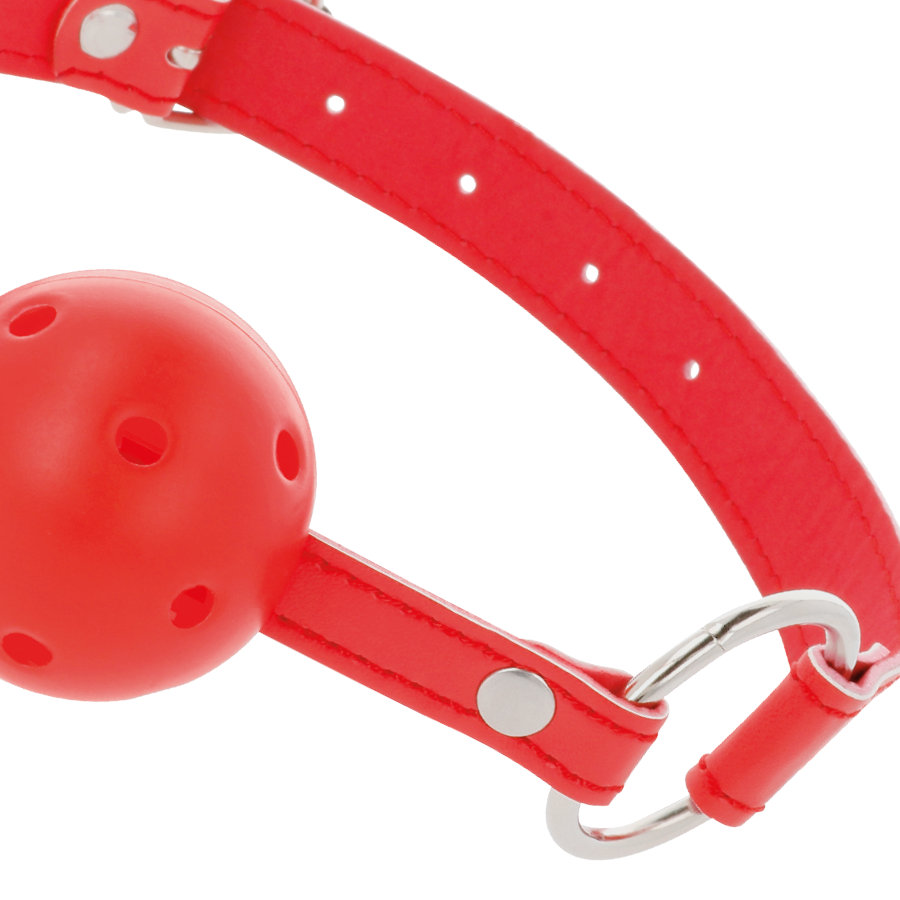 DARKNESS - BALL GAG FORATO ROSSO