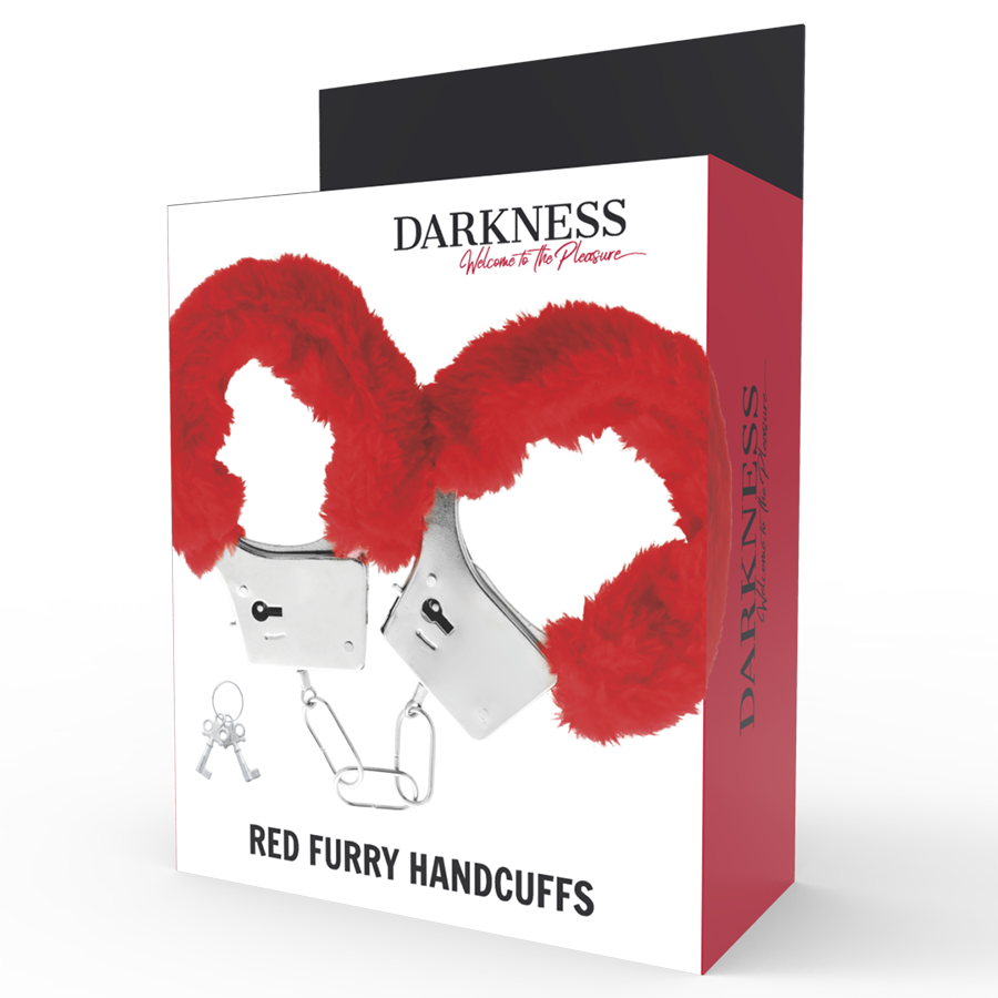 DARKNESS - MANETTE IN METALLO CON FODERA ROSSA