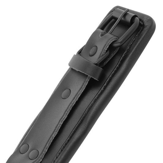 DARKNESS  - MANETTE REGOLABILI IN PELLE NERA