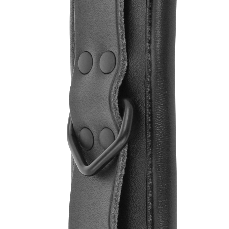 DARKNESS - CAVIGLIERE REGOLABILI IN SIMILPELLE NERA