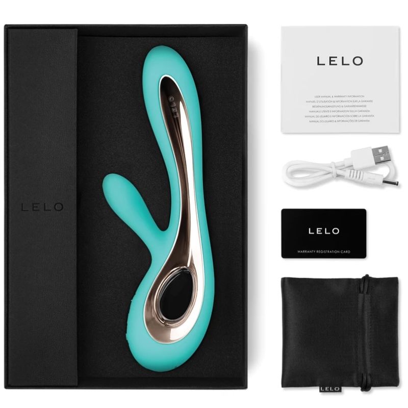LELO - SORAYA 2 VIBRATORE CON RABBIT VERDE ACQUA