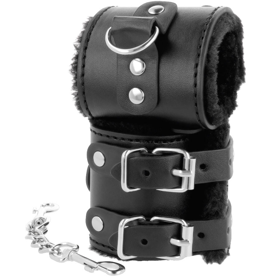 MANETTE REGOLABILI IN PELLE, COMFORT INTERNO, VERSATILI POLSI E CAVIGLIE