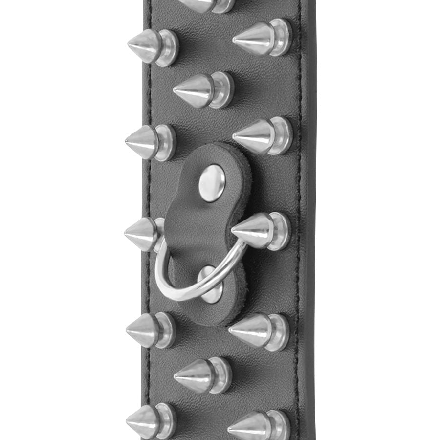 MANETTE NERE CON PUNTE, REGOLABILI SU POLSI E CAVIGLIE, DESIGN SKULLS AND BONES