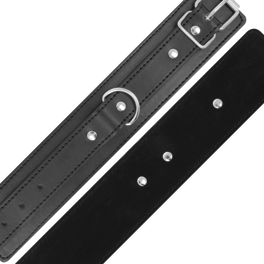 MANETTE REGOLABILI CON DOPPIO NASTRO, PELLE PVC, NERE