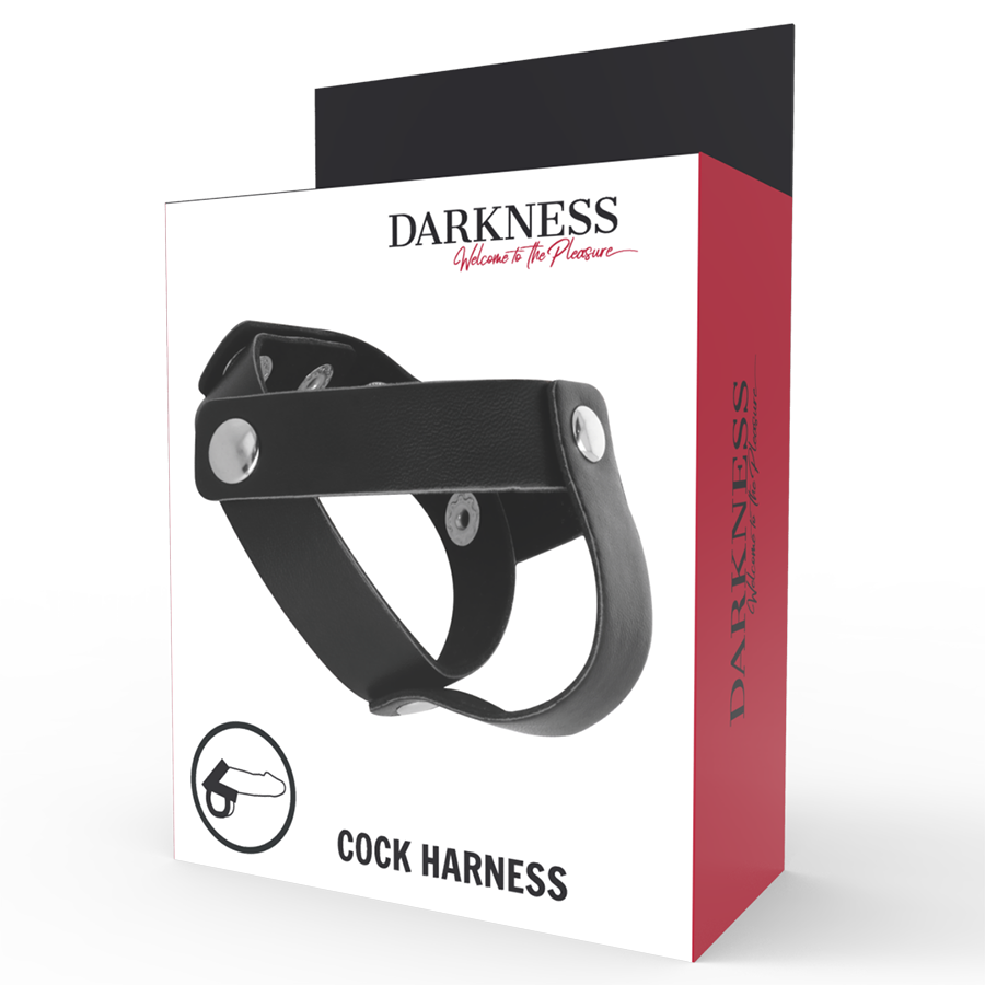 DARKNESS - ANELLO IN CUOIO PER PENE E TESTICOLI