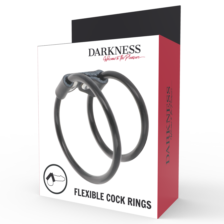 DARKNESS - DOPPIO ANELLO FLESSIBILE PER IL PENE