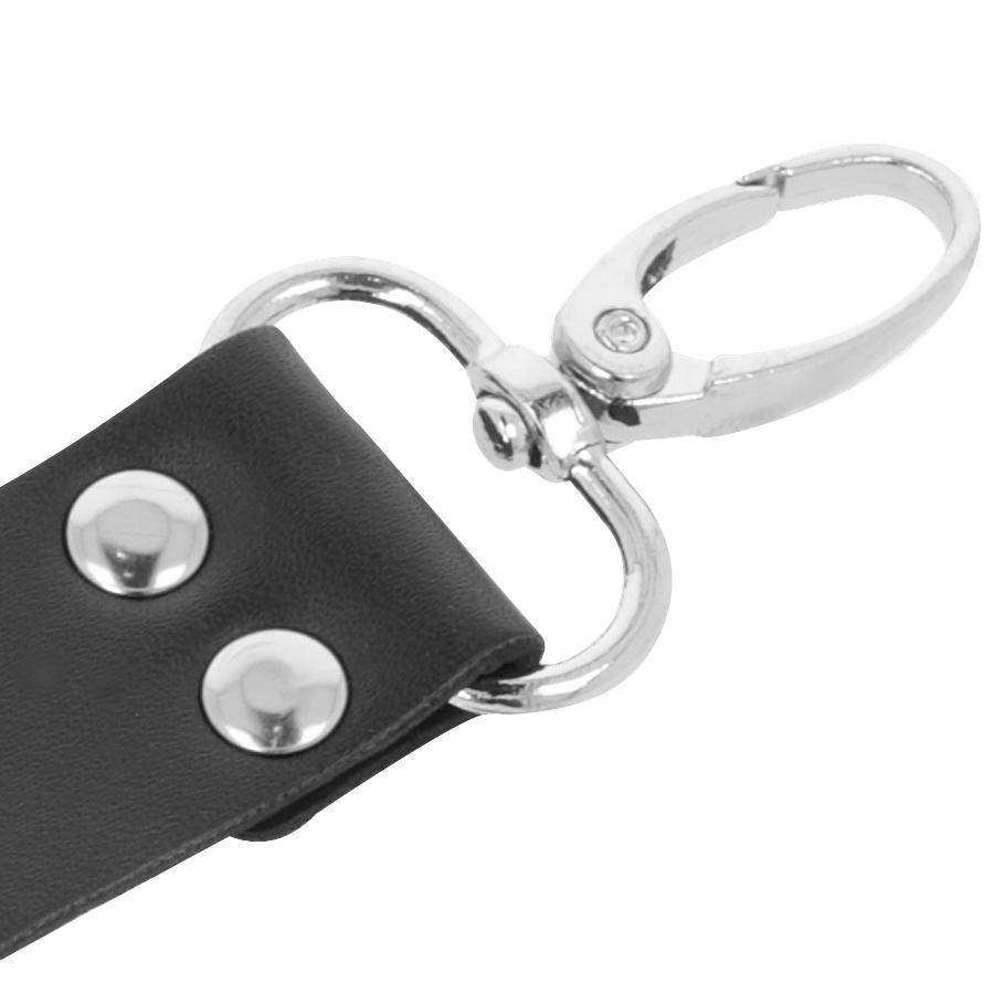 DARKNESS - MANETTE E CAVIGLIERE NERE  IN PELLE PVC 