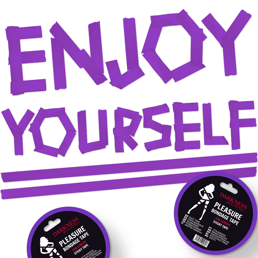 DARKNESS - NASTRO ADESIVO BONDAGE VIOLA 15M 