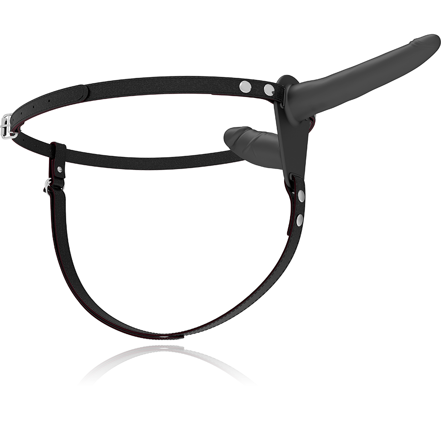 FETISH SUBMISSIVE - HARNESS DOPPIA PENETRAZIONE NERO