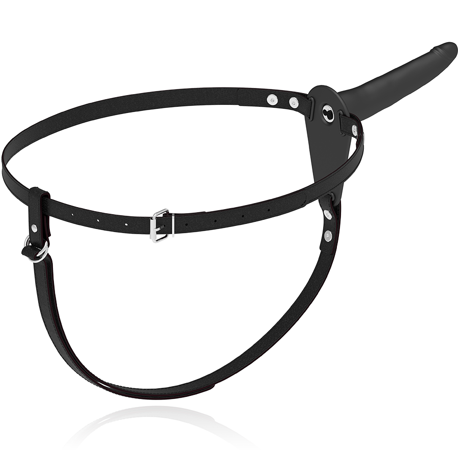 FETISH SUBMISSIVE - HARNRESS CON  VIBRATORE IN SILICONE 15 CM NERO