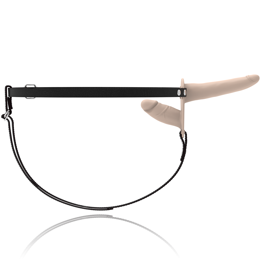 FETISH SUBMISSIVE - HARNESS CON VIBRATORE A DOPPIA PENETRAZIONE