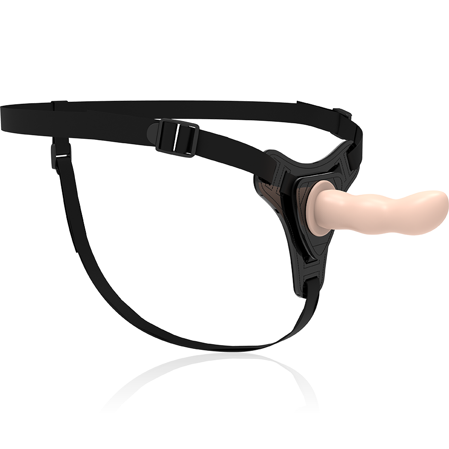 FETISH SUBMISSIVE - HARNESS IN SILICONE PUNTO G 12,5 CM NUDE