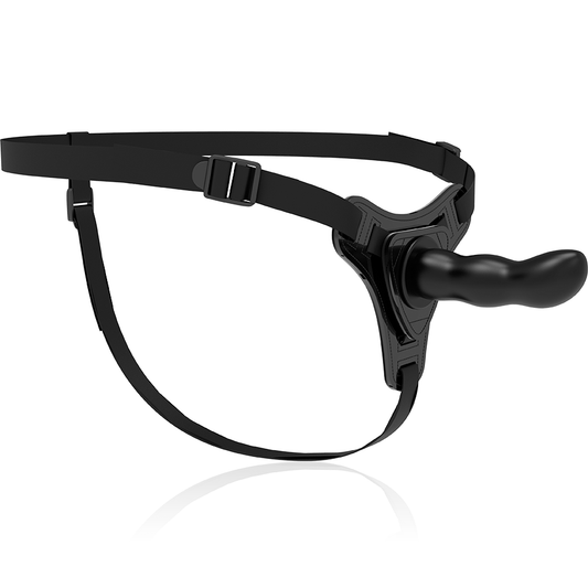 FETISH SUBMISSIVE - HARNESS IN SILICONE PUNTO G 16 CM NERO