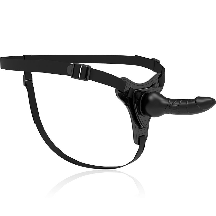 FETISH SUBMISSIVE - HARNESS IN SILICONE  REALISTICO 16 CM NERO