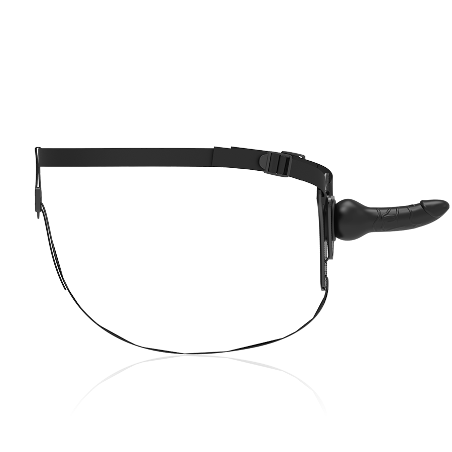 FETISH SUBMISSIVE - HARNESS IN SILICONE  REALISTICO 16 CM NERO