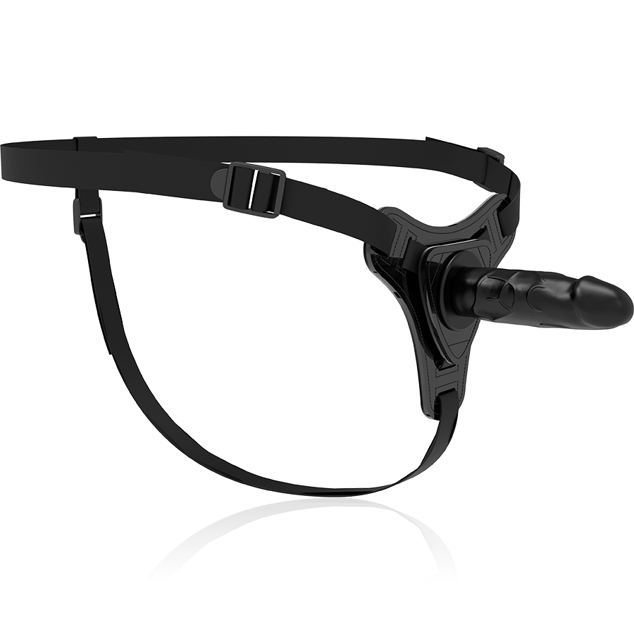 FETISH SUBMISSIVE - HARNESS IN SILICONE  REALISTICO 15 CM NERO