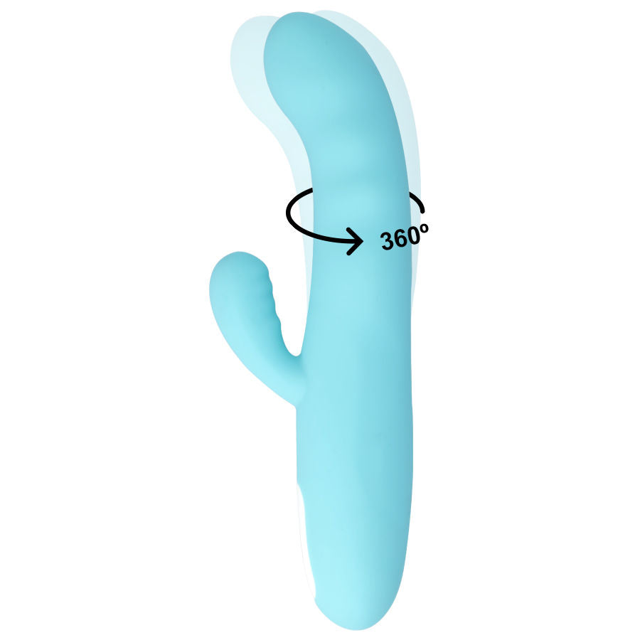MIA - EIFFEL VIBRATORE ROTANTE BLU TURCHESE