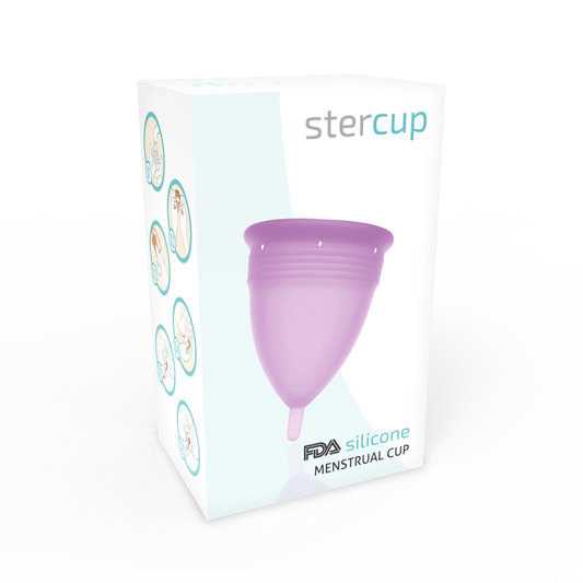 STERCUP - COPPETTA MESTRUALE  IN SILICONE FDA VIOLA TAGLIA L