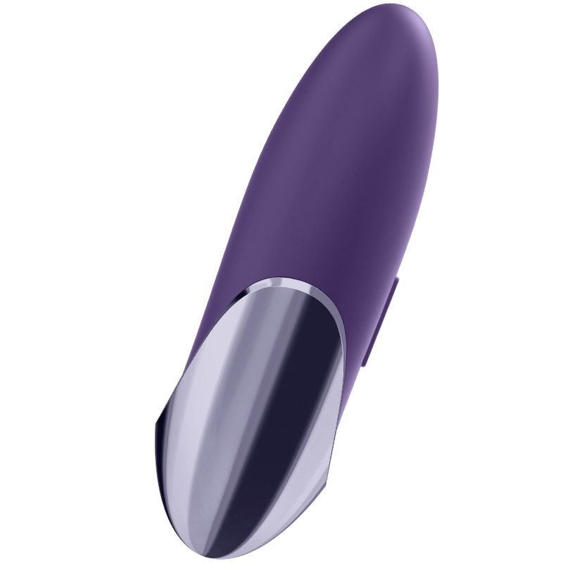 SATISFYER - PURPLE PLEASURE VIBRATORE STIMOLATORE CLITORIDE LAY-ON  VIOLA