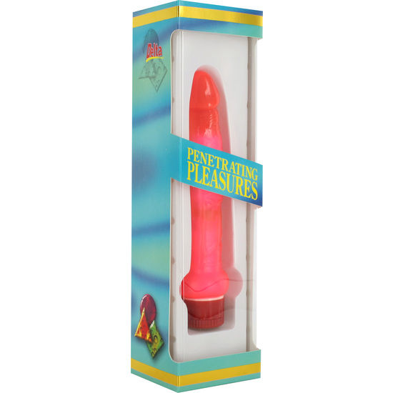 SEVEN CREATIONS - THIN VIBRATORE ANALE IN JELLY ROSA