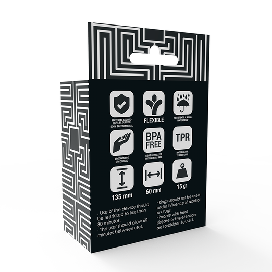 ADDICTED TOYS - SET DI 3 ANELLI  PENE VARIE MISURE  TRASPARENTI