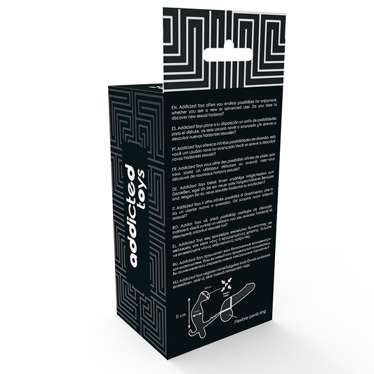 ADDICTED TOYS - DOPPIO ANELLO PENE E TESTICOLI + PLUG ANALE NERO