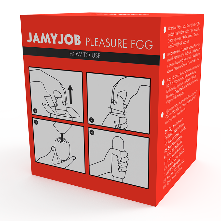 JAMYJOB - DISCRETT OVETTO MASTURBATORE JOY VERSIONE ROSSA