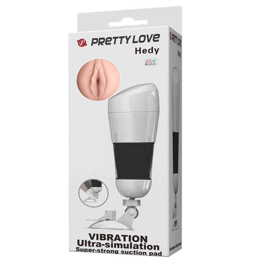 PRETTY LOVE - HEDY MASTURBATORE VIBRANTE CON VAGINA COLOR CARNE
