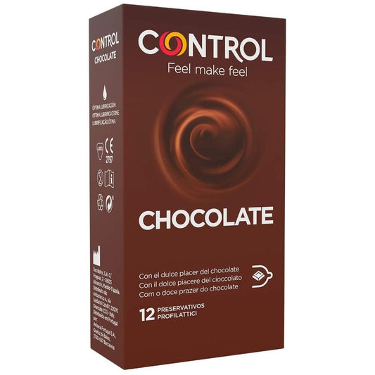 CONTROL CHOCOLATE-  PRESERVATIVI AL CIOCCOLATO 12 UNITÀ