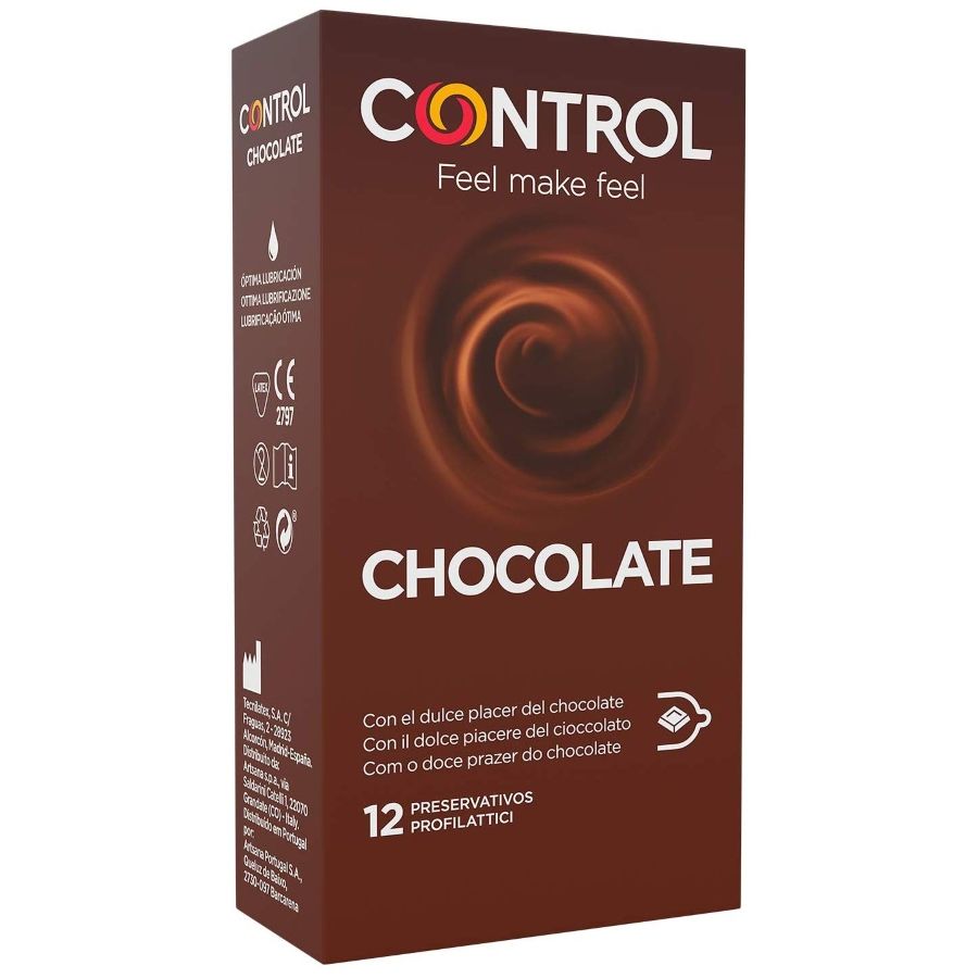 CONTROL CHOCOLATE-  PRESERVATIVI AL CIOCCOLATO 12 UNITÀ