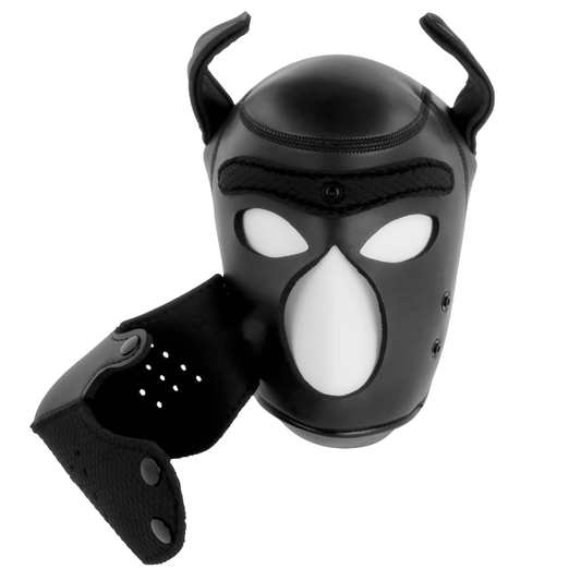 DARKNESS - MASCHERA CANE IN NEOPRENE CON MUSERUOLA RIMOVIBILE L