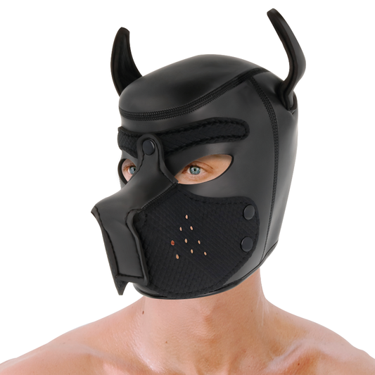 DARKNESS - MASCHERA CANE IN NEOPRENE CON MUSERUOLA RIMOVIBILE L