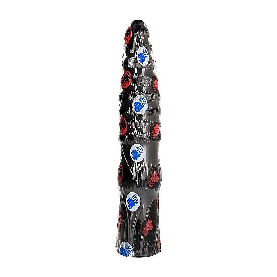 ALL BLACK - DILDO ANALE 33 CM