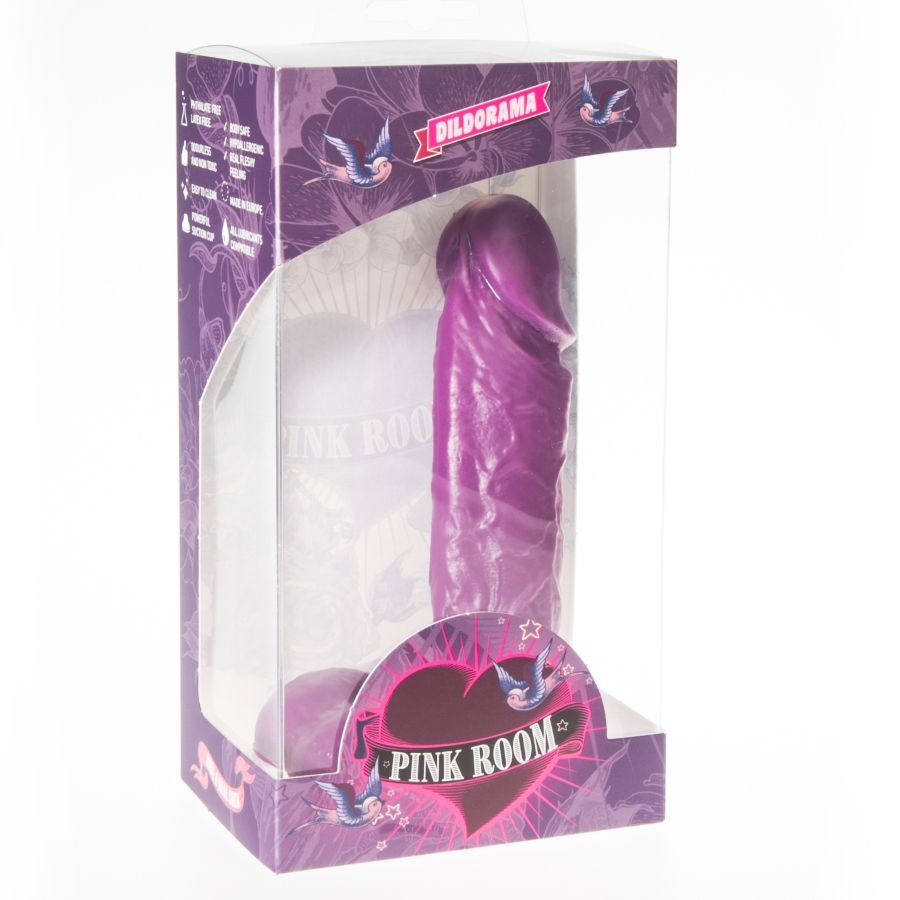 PINK ROOM - AMADEO DILDO REALISTICO VIOLA 15,5 CM