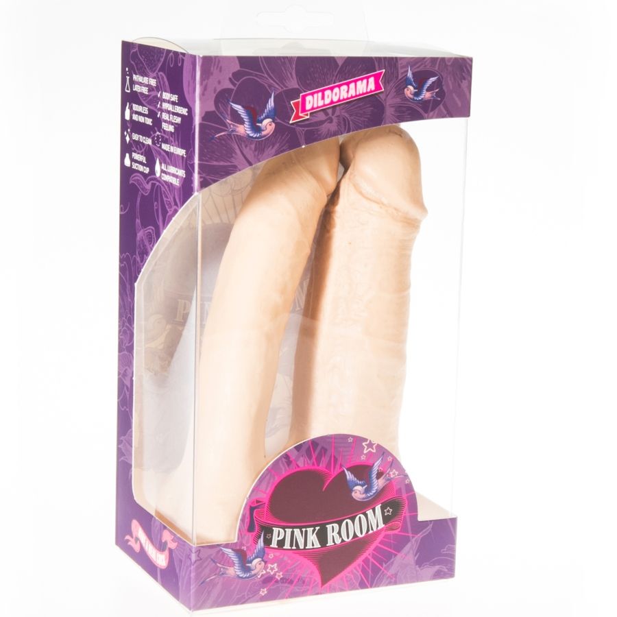PINK ROOM - ARTHUS DOPPIO DILDO REALISTICO NUDE 17 CM/15.5 CM